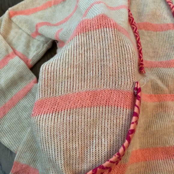 Sheer Striped Hoodie - Picture 3 of 4